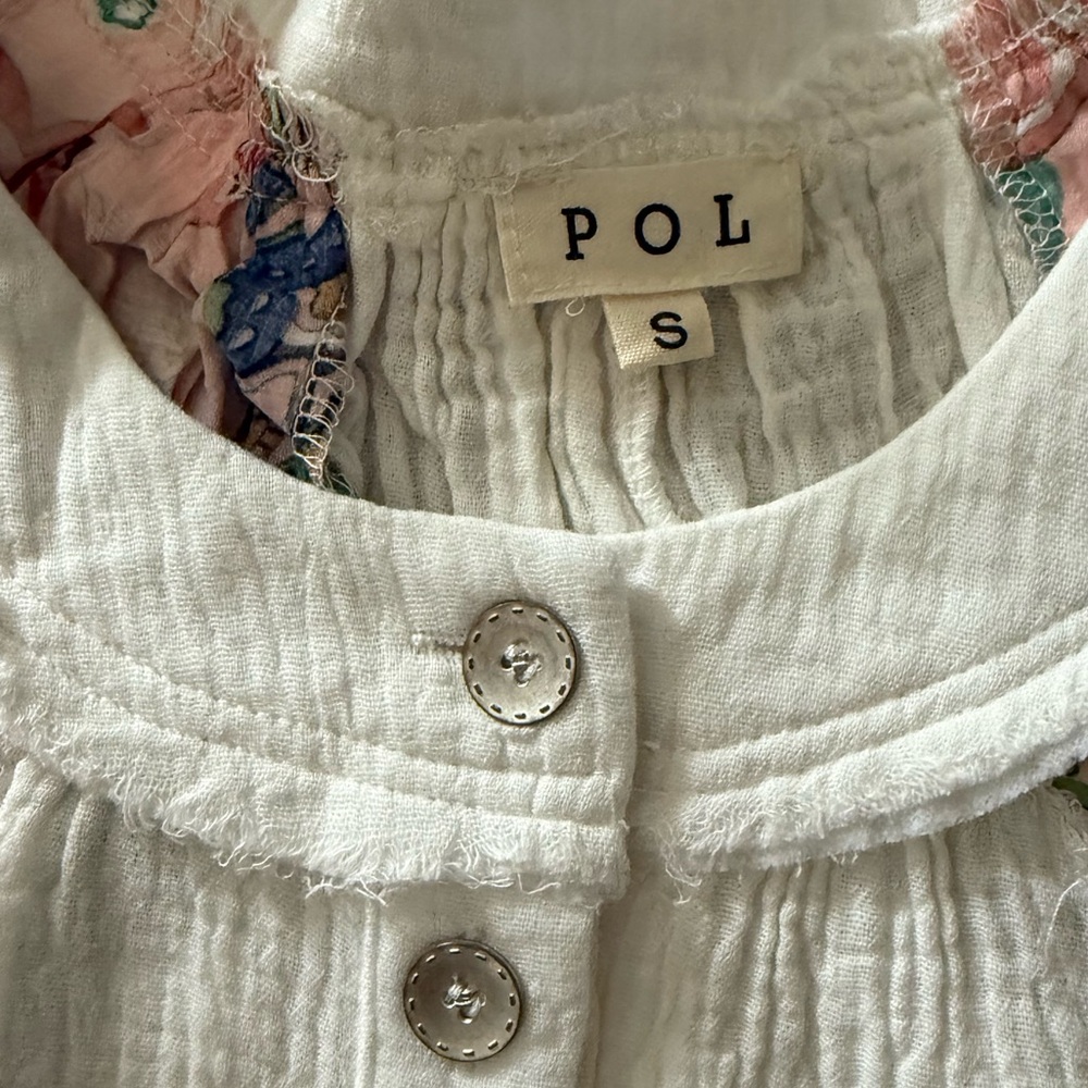 Pol Multicolor Patchwork Blouse New - image 7